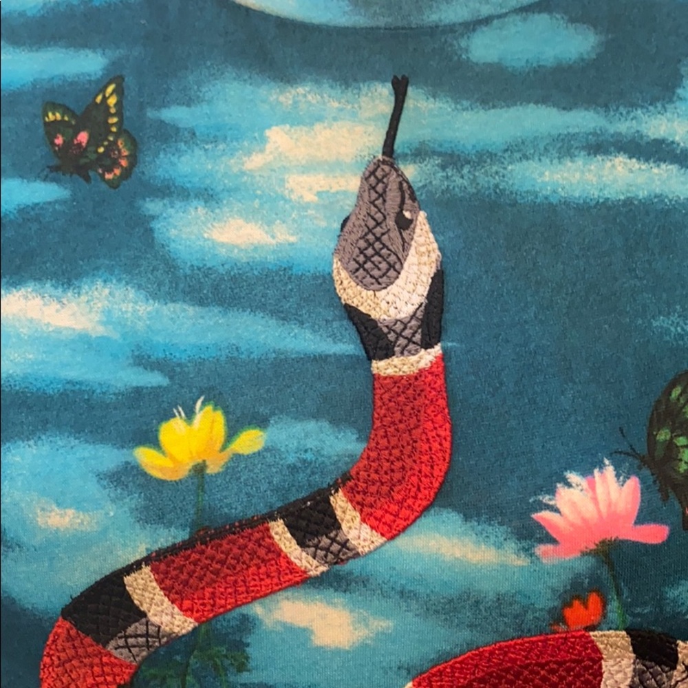 Gucci printed cotton jersey cyan rainbow - Picture 11 of 15